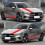 5 PCS Universal Red Car Racing Body Side Stripe 5