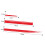 5 PCS Universal Red Car Racing Body Side Stripe 7