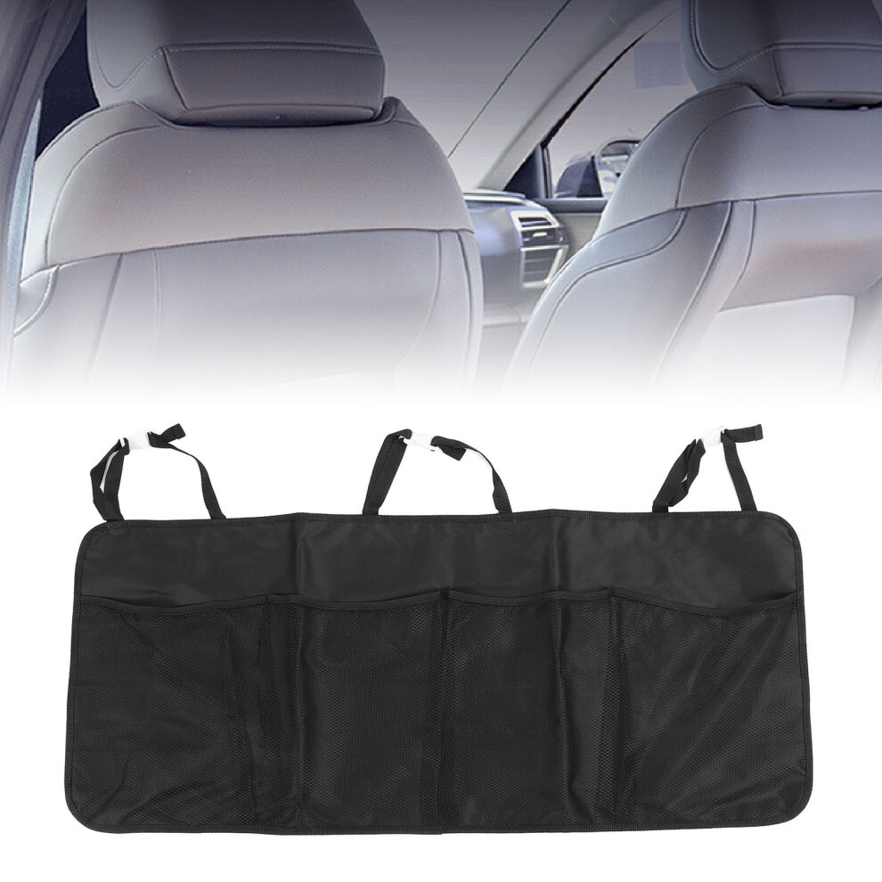 Large Capacity Oxford Car Backseat Organizer Trunk Storage Bag Black 3491346376732
