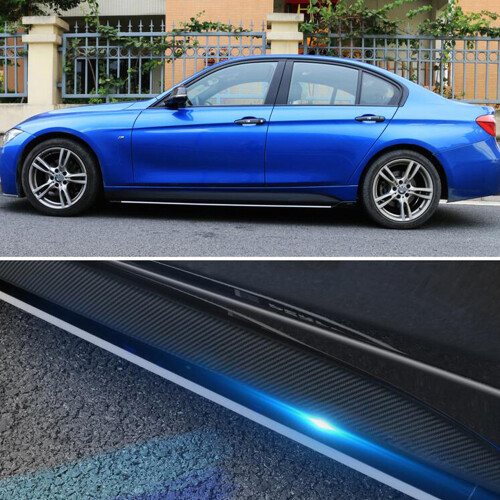 2pcs Side Skirt Racing Stripes Decal Stickers