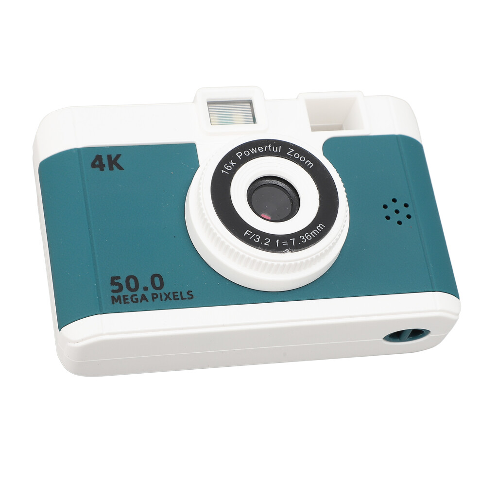 50Mp 1080P Compact Dual Camera With 8X Zoom, 2.4" Screen, Green 4661346377704