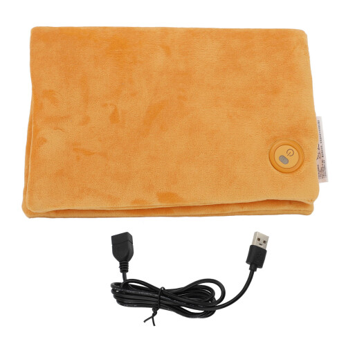 Electric Hand Warmer 3 Temp Modes Foldable Heated Pouch for Cold Orange 2