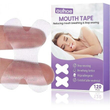 120pcs Sleeping Mouth Plasters,Anti Snoring Sleep Plasters and Mouth Tape, Helps Against Snoring and Developing the Habit of Nasal Breathing
