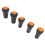 Forklift Lever Knob Replacement Set, Soft Rubber Grip, Universal Fit 10