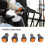 Forklift Lever Knob Replacement Set, Soft Rubber Grip, Universal Fit 6