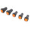 Forklift Lever Knob Replacement Set, Soft Rubber Grip, Universal Fit 16