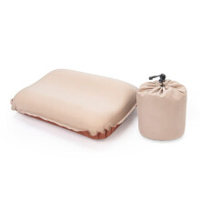 Camping Pillow Self Inflating 3D Ultralight Sponge Travel Pillow Brown 46x30x12cm Automatic Inflatable Outdoor Pillow