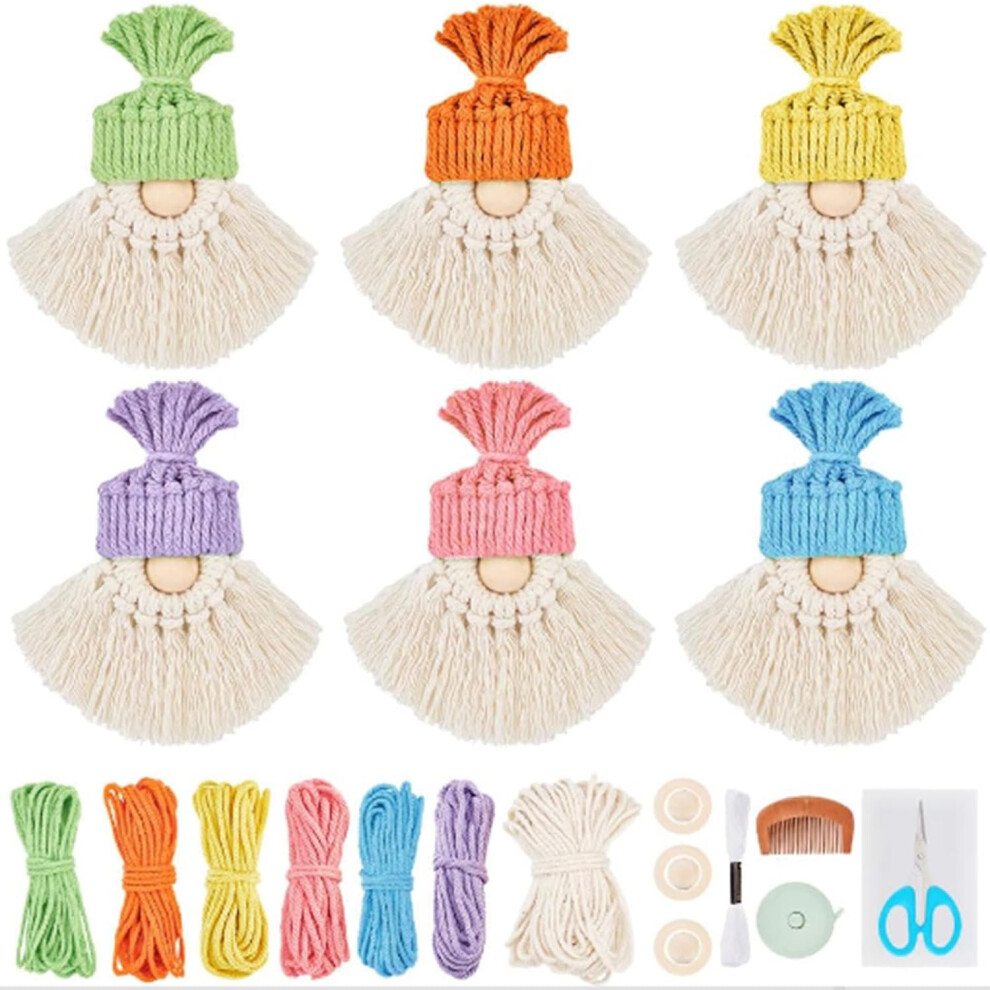 Christmas Decorations Christmas Gnome Knitting Kit With Instructions 1 Set DIY Knitting Santa Claus Making Santa Gnome Making Indoor Home Decor Merry