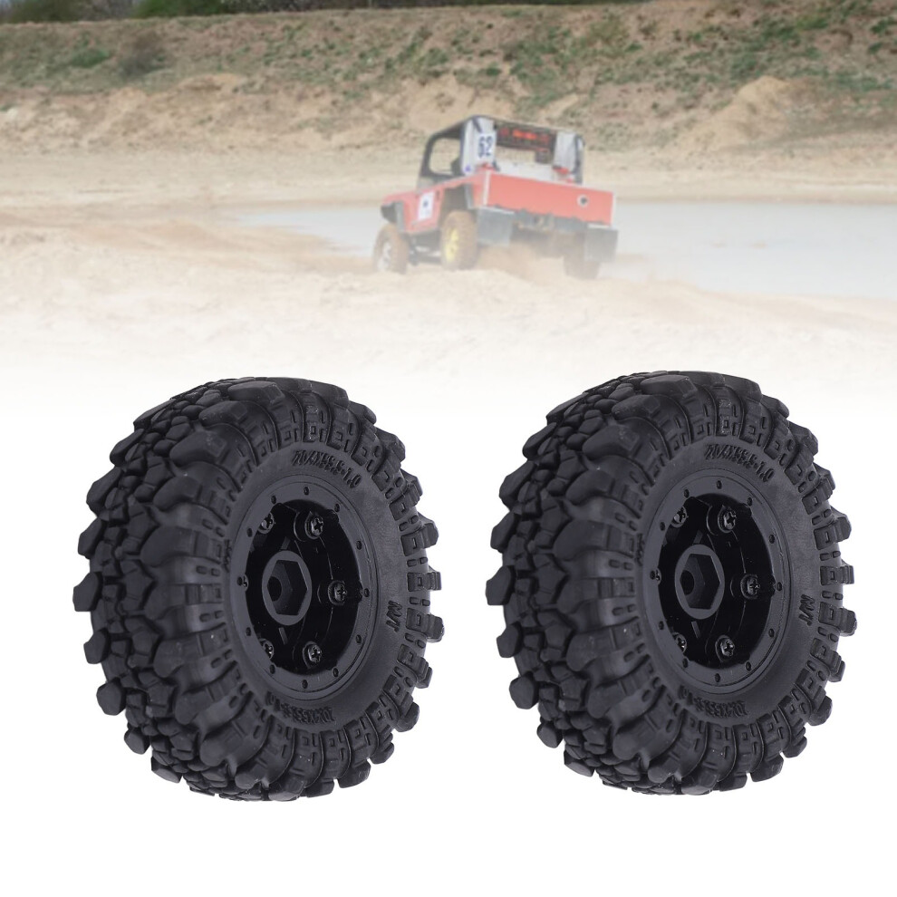 4Pcs Rc Truck Tires For Axial Scx24 1/24 Plastic Replacement Upgrade 7891346379195