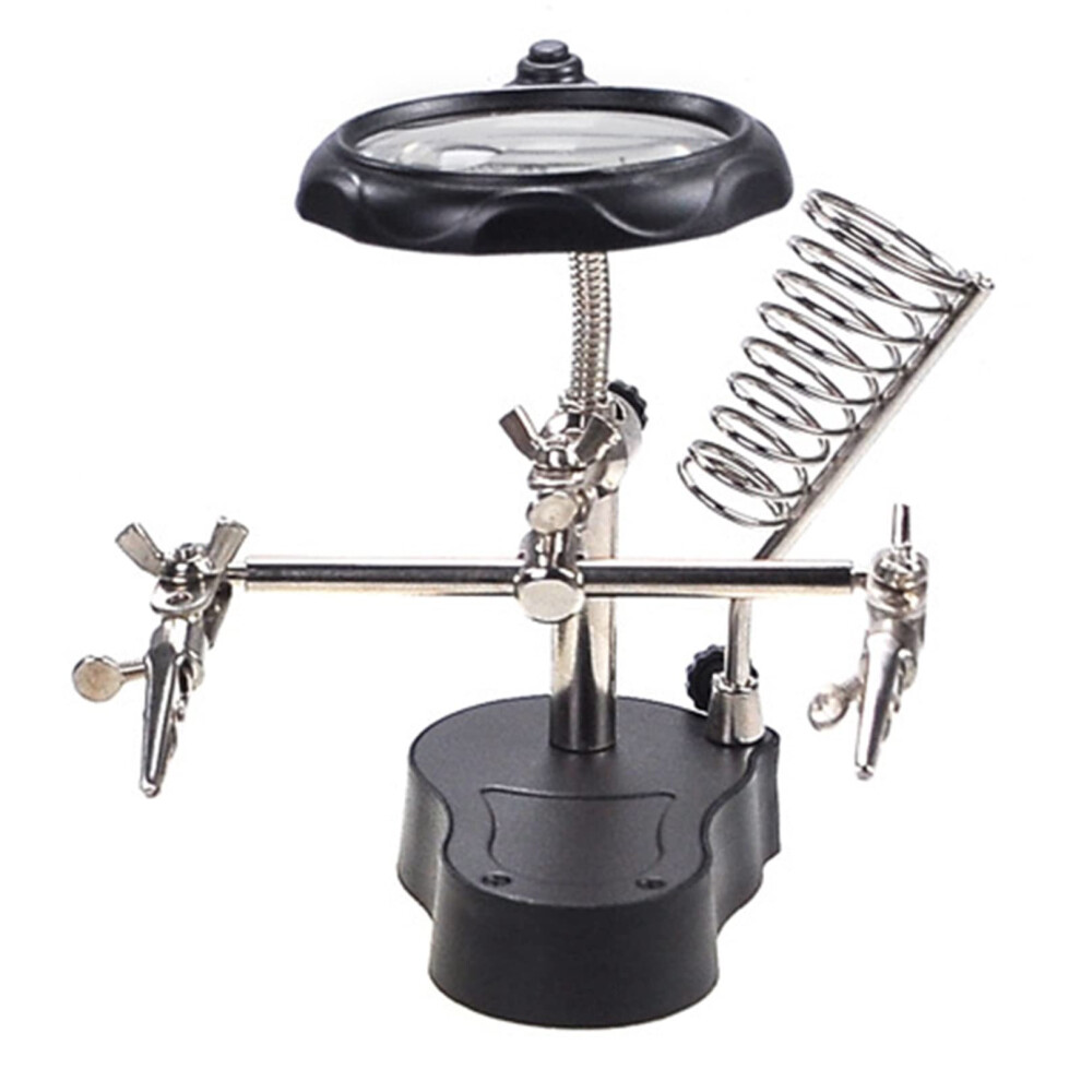 Magnifying Glass Soldering Station With 4X Acrylic Lens And Dual Leds For Appliance Repair, Engraving, And Crafting 6447073425752