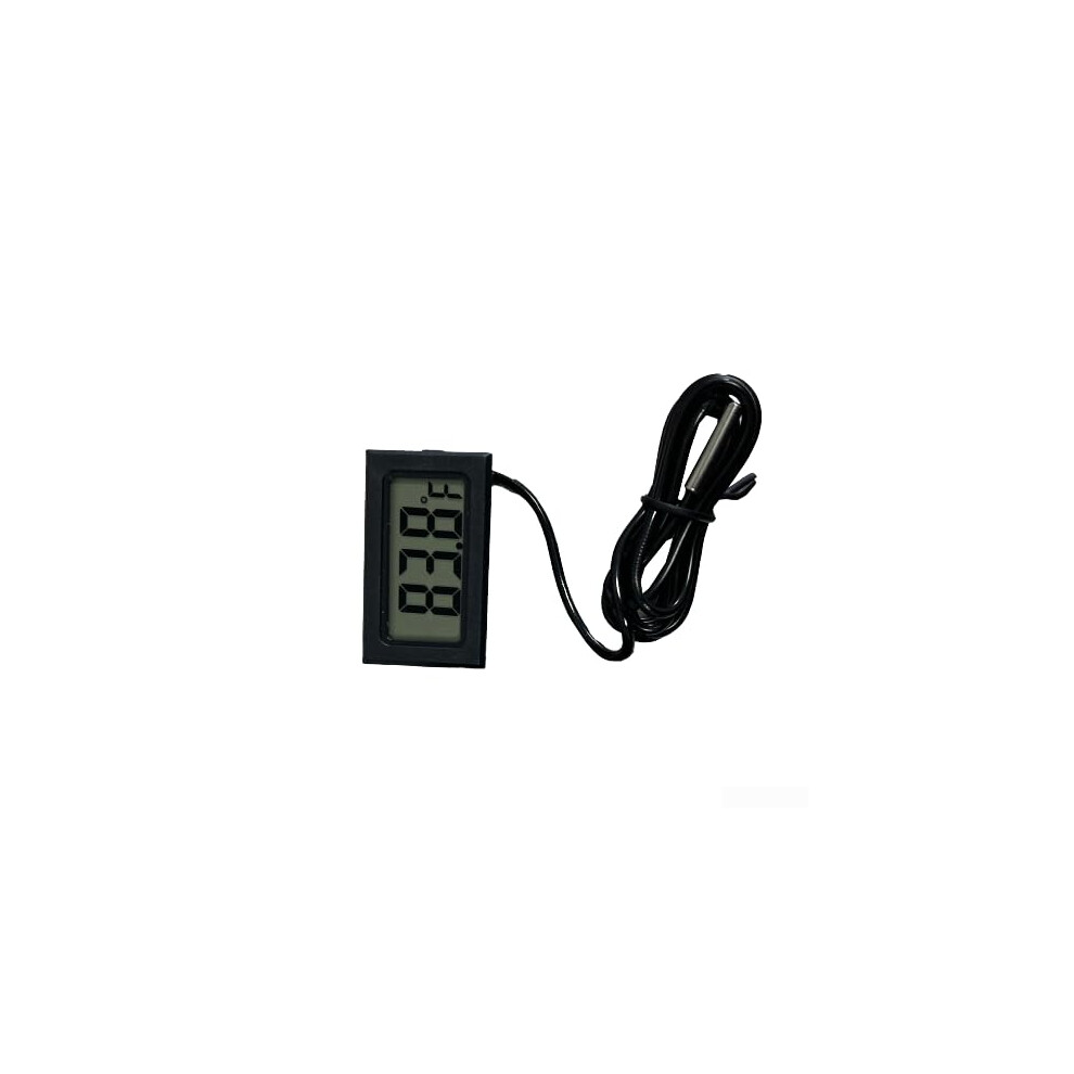 3Pcs Mini Digital Thermometer LCD For Pet Incubator Temperature Measurement Black Fahrenheit Display