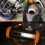 Motorcycle Exhaust Protector 100mm-160mm Oval Can 7