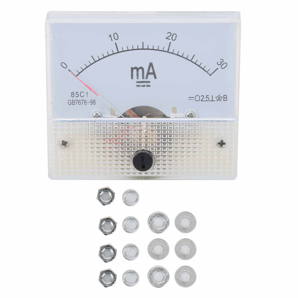 85C1 DC 0-30MA Pointer DC Ammeter Head Ampere