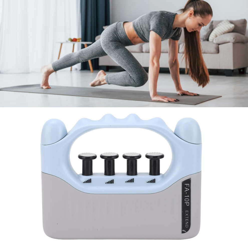 Adjustable Blue Hand Grip Strengthener Portable Finger Exerciser 13.5x10.5cm