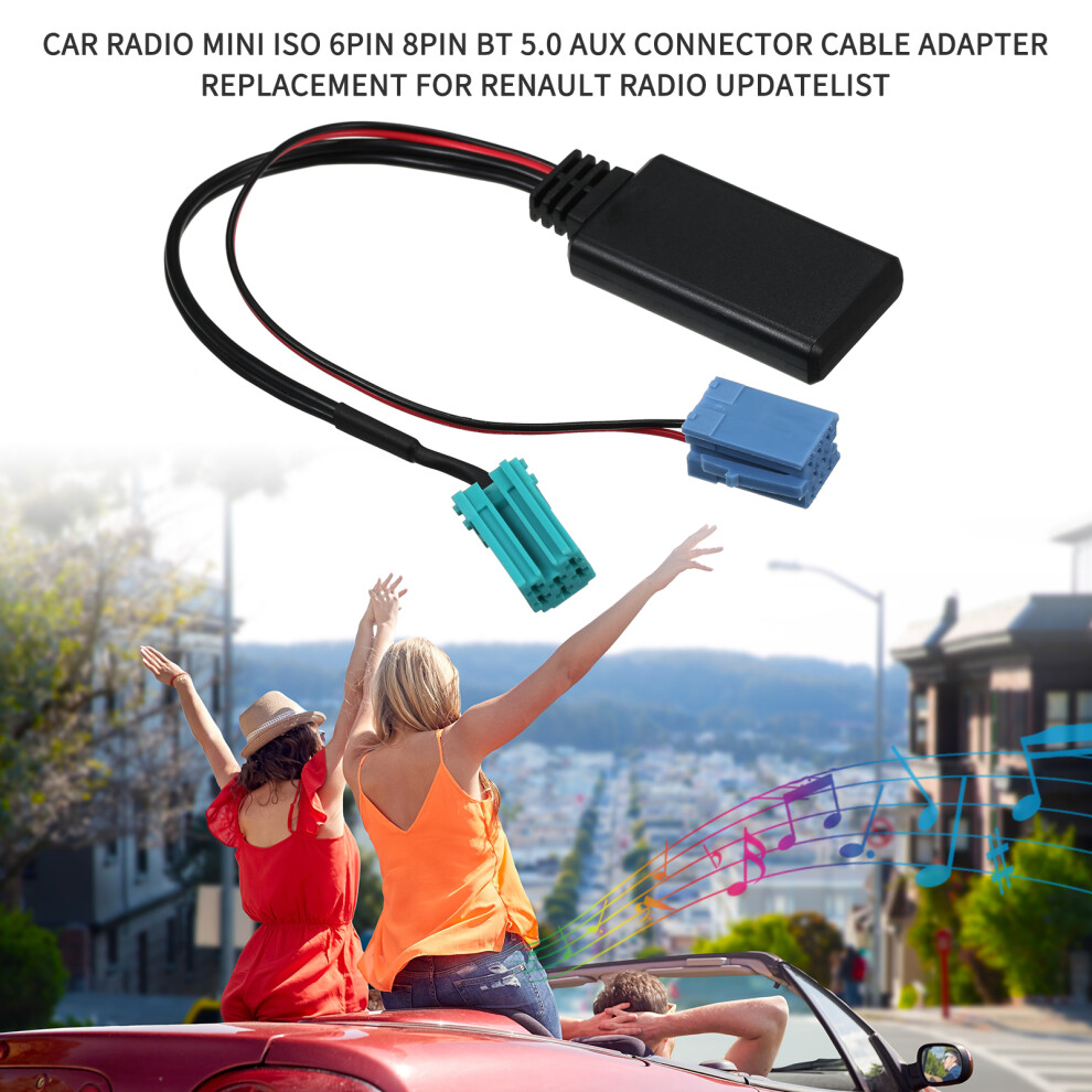 Car Radio Mini Iso 6Pin 8Pin Bt 5.0 Aux Connector 8320539855974