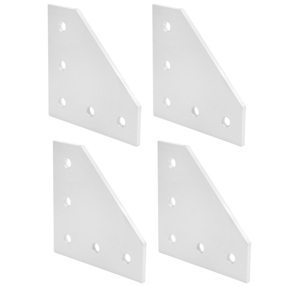 4Pcs Joining Plate Outside 5‑Hole Aluminum
