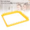 Yellow Metal Weaving Loom Frame with 18 Teeth for Multi-Yarn Projects 7