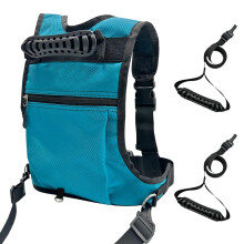 Kids Snowboard Harness - Adjustable Ski Trainer Harness for Toddlers, Easy Lift Strap in A.blue for Boys and Girls