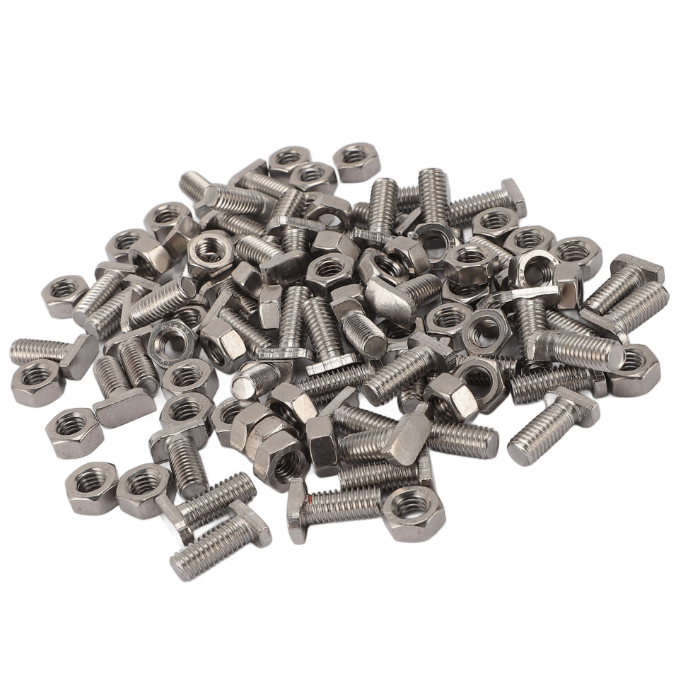 50Pcs M6x14 Stainless Steel Greenhouse Bolts Nuts Set For Outdoor Gardening 4991346381815