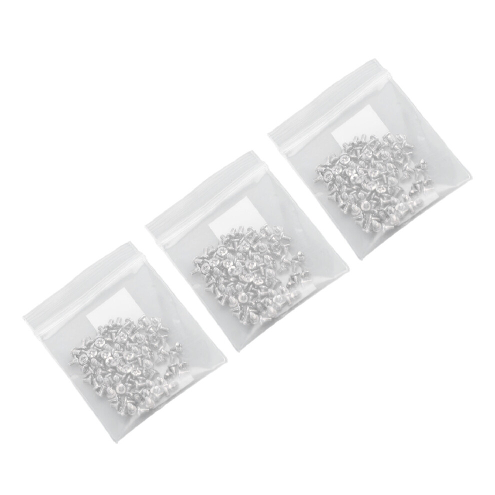 300Pcs Metal Eyeglasses Screws Kit 2.5X1.2x2mm Repair Supplies 8741346382635
