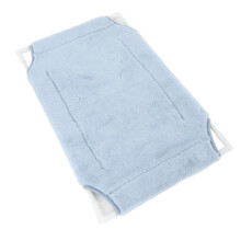 Warme Plüsch-Katzenfensterbett mit Saugnapf, 15 kg Tragkraft, Blau