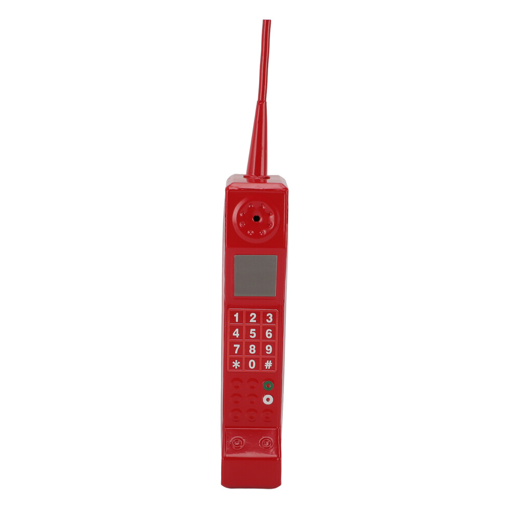 Retro Iron Mobile Phone Model For Photography, Vintage Style Red 8401346383468