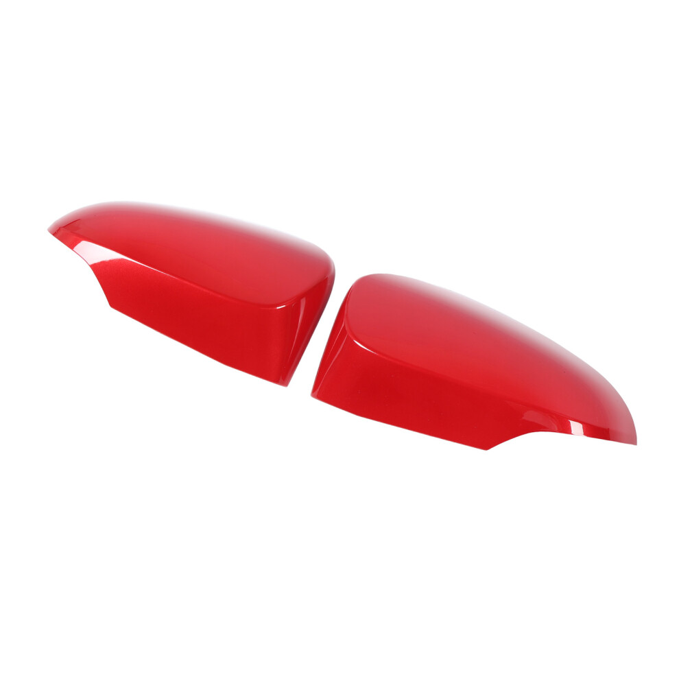 Pair Of Car Rearview Mirror Cover Caps 87945-02420 Weatherproof Left Right Red 8421346383725