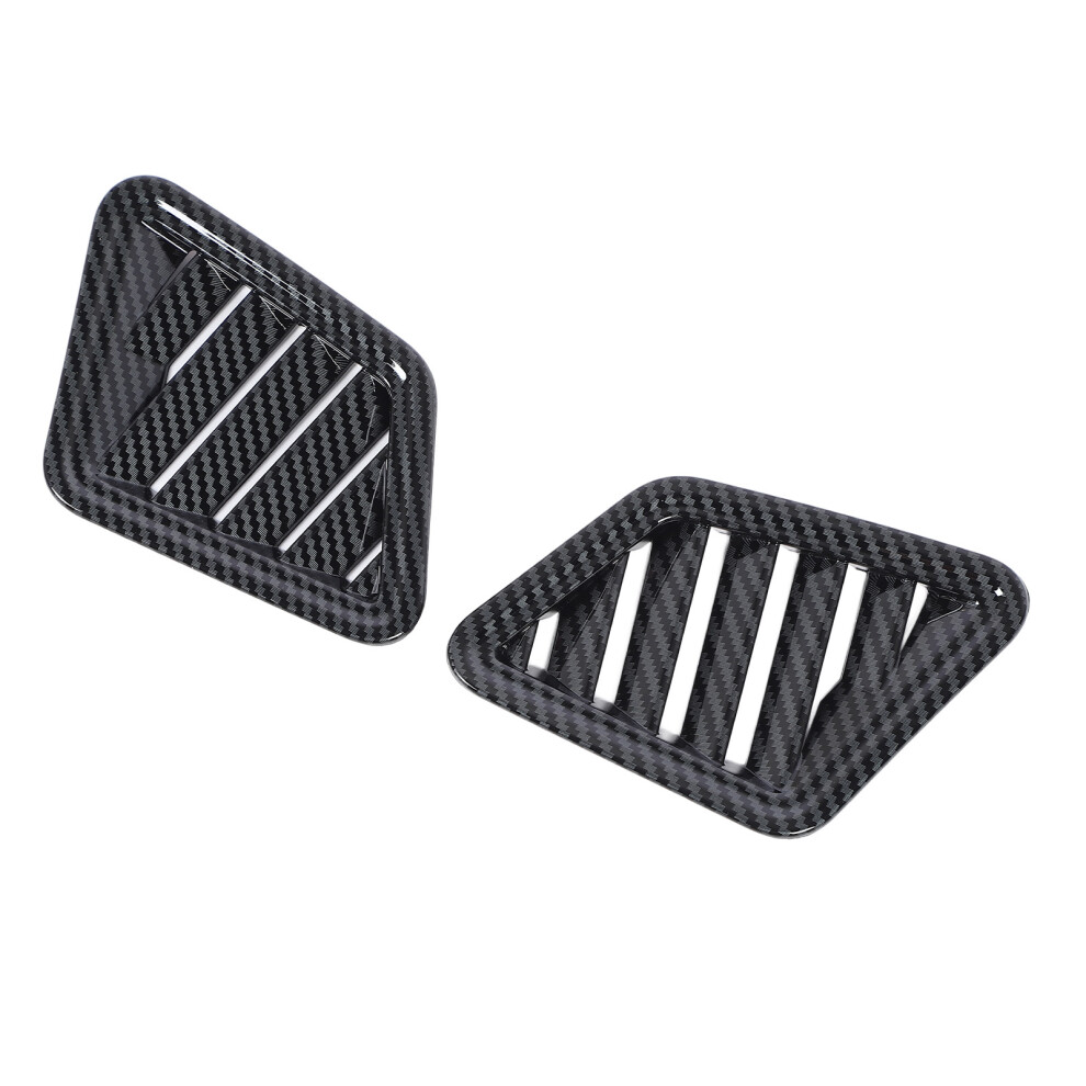 Front Ac Vent Outlet Frame Cover For Triton L200 2023-2024 Carbon Fiber Style 4681346383673