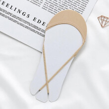 (Skin Color) 4 Pairs Women's Slingback Liner Socks - Cushioned Forefoot, Toe-Covered, Low Cut No Show Socks for Comfort & Support
