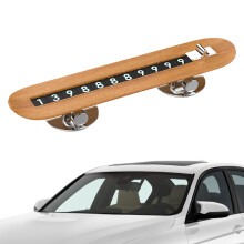 Car Phone Number Plate - Temporary Parking Card with Creative Design for Vehicles, Easy to Use, Durable Material, Adjustable Size