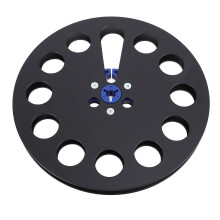 7 Inch Aluminum Alloy Open Reel Empty Tape Reel for 1/4 Inch Tape Black