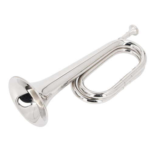 Versatile Silver Brass Bugle 11cm Diameter for New Musicians 2