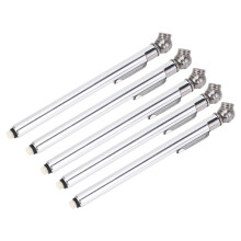 10 Stück Reifenluftdruckmesser-Set, Zinklegierung, 4-seitige Skala, Auto Motorrad LKW