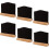 6pcs Mini Double-Sided Wooden Blackboard Message Board with Solid Base for Home Bar and Party Decor 5