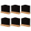6pcs Mini Double-Sided Wooden Blackboard Message Board with Solid Base for Home Bar and Party Decor 1