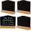 6pcs Mini Double-Sided Wooden Blackboard Message Board with Solid Base for Home Bar and Party Decor 3