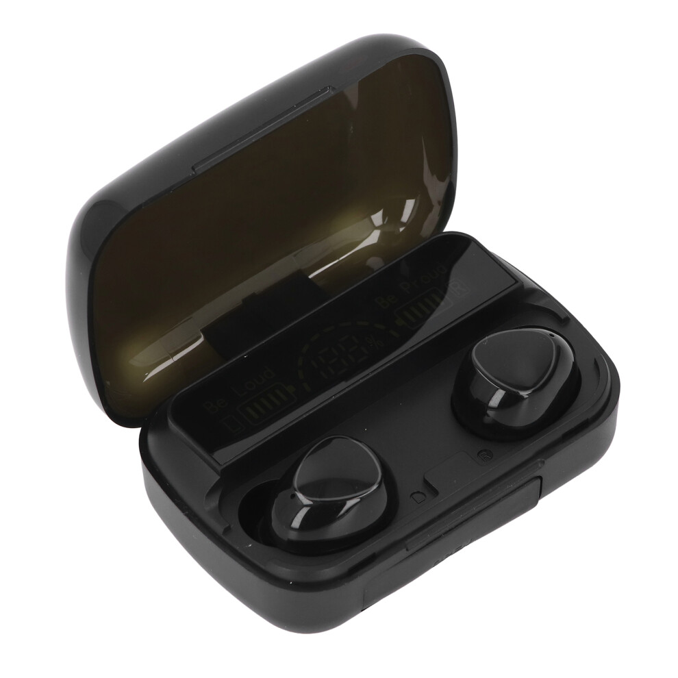 Ipx7 Waterproof Wireless Sport Earbuds Bluetooth 5.3 In-Ear Heavy Bass Black 8731346386788