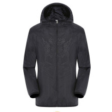 Women Lightweight Hooded Raincoat Plus Size XXL, Packable Windbreaker Waterproof Jacket for Hiking Walking Quick Dry Black