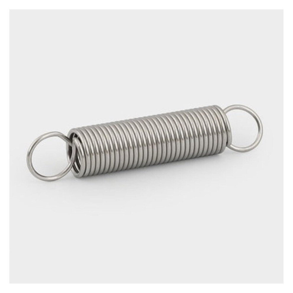 1Mm Wire Diameter Extension Spring, 8Mm Outer Diameter, 25-50Mm Length, 5Pcs Stainless Steel Tension Spring With Hooks, Size 30Mm 6447073426957
