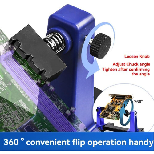 Circuit Board Welding Bracket Holder for PCB Mainboard Maintenance, Adjustable Clamping Base Tool for Electronics Repair 2