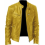 (M)Men's Motorcycle Leather Jacket Stand Collar Zipper Multi-Pocket 1
