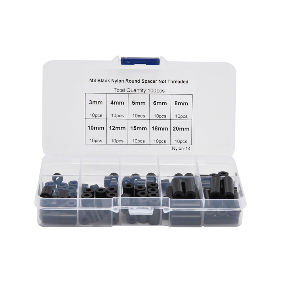 100Pcs Insulation Spacers Cylindrical ABS Plastic