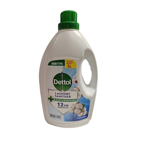 Dettol Dettol Fresh Cotton Laundry Sanitiser - 3L