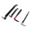 4 Pcs Nail Puller Pry Bar Set, 45 Manganese Steel, Multi-Size 15