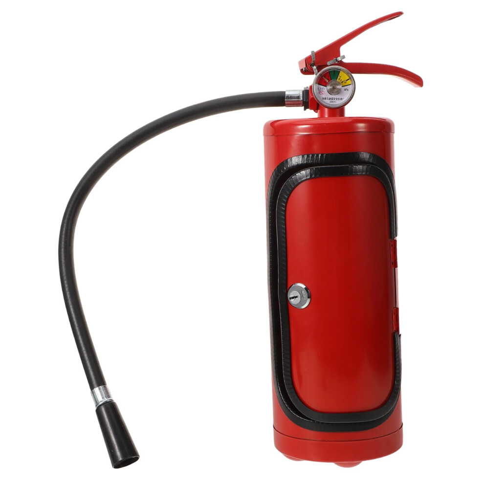 Fire Extinguisher Wine Box Storage Case for Fireman Beverage Holder, Durable Metal Design, Red Color, Unique Gift-image-OPC-PKBPY5M-NEW