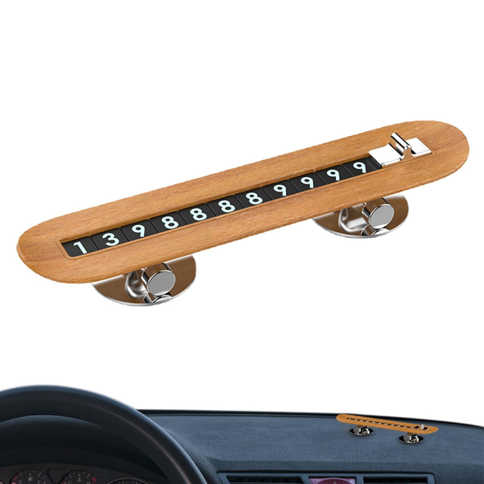 Parking Phone Number Plate - Temporary Skateboard Car Parking Card, Customizable Number Plate For Easy Identification 6447073427237