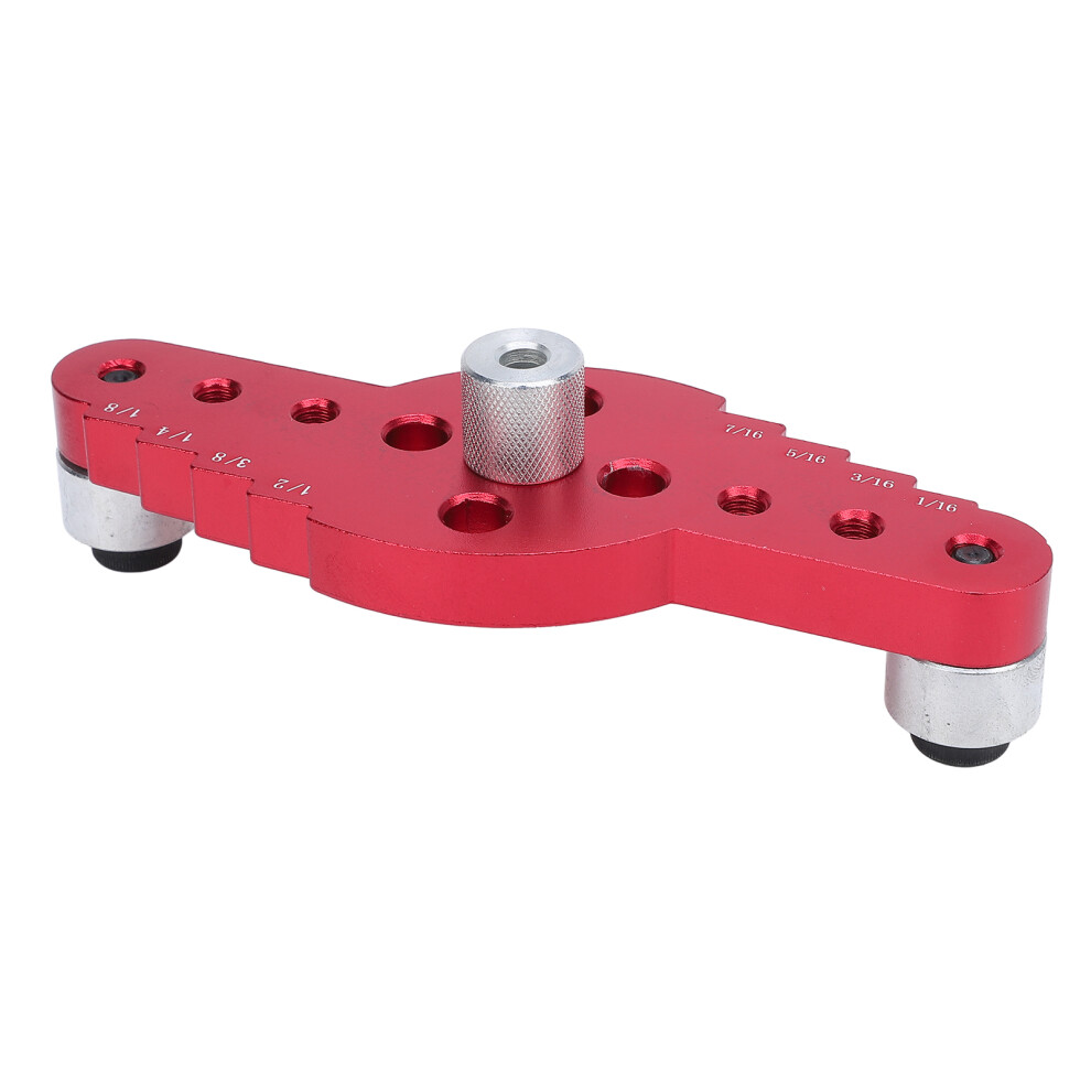 Aluminum Alloy Woodworking Center Hole Locator Dowel Jig Kit 8481346390512