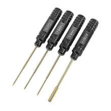 4pcs Rc Tool Kit 1.27mm 1.3mm 1.5mm Hex Screwdrivers 4.0 Nut Driver Wrench for 1/12 1/16 1/18 1/24 Axial Scx24 Rc Car