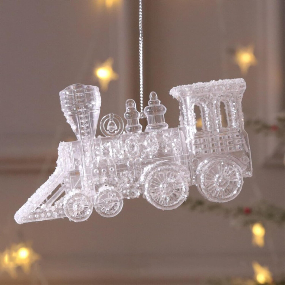 (Dd) Christmas Decorations Clearance Christmas Tree Ornament 1PC Ornament Crystal Christmas Tree Transparent Ornament Pendant Christmas Decoration for