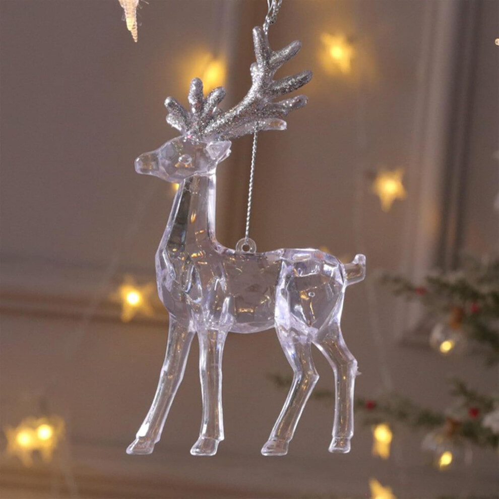 (Ee) Christmas Decorations Clearance Christmas Tree Ornament 1PC Ornament Crystal Christmas Tree Transparent Ornament Pendant Christmas Decoration for